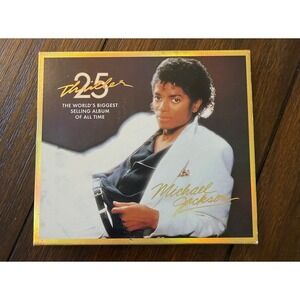 Michael Jackson Thriller 25th Anniversary Edition CD DVD Set 88697-2 Gold Disc